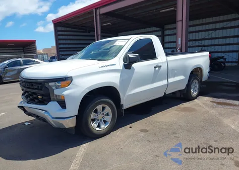 2022 Chevrolet Silverado 1500 2Wd Long Bed Wt из США, поврежденный, VIN 3GCNAAEDXNG590523